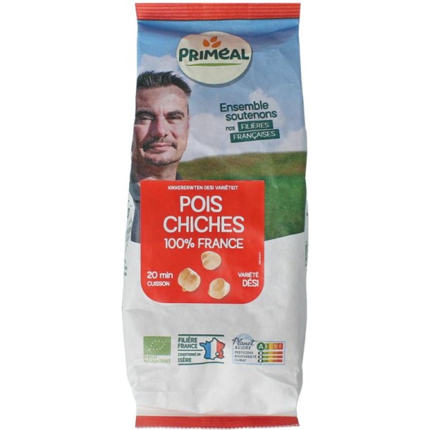Primeal Kikkererwten desi uit Frankrijk bio (500 Gram)