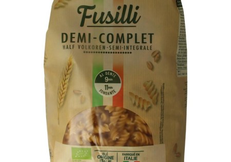 Primeal Fusilli halfvolkoren familie verpakking bio (1 Kilogram)