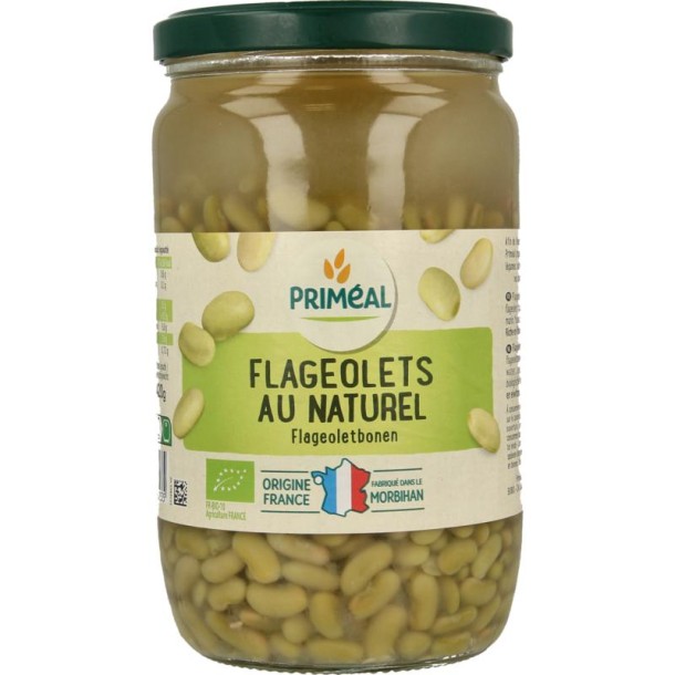 Primeal Groene bonen flageolets uit Frankrijk bio (660 Gram)