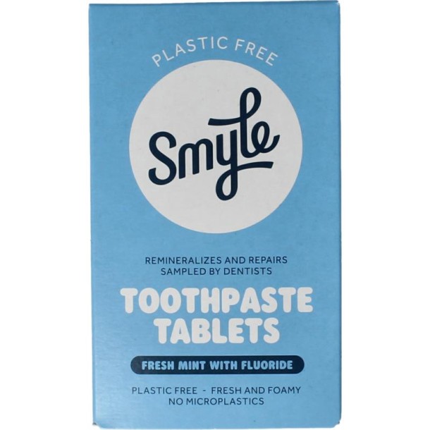 Smyle Tandpasta tabletten met fluoride navul (63 Stuks)