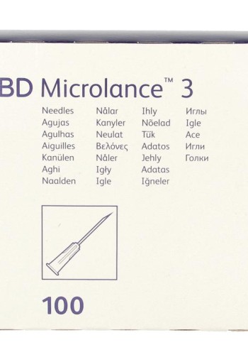 Becton Injectienaald B/D microlance 0.45 x 13mm (100 Stuks)