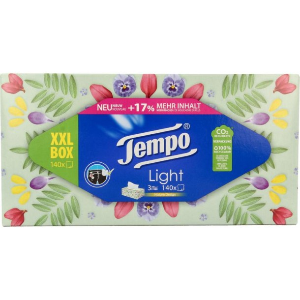 Tempo Tissue box XXL 3-laags (140 Stuks)