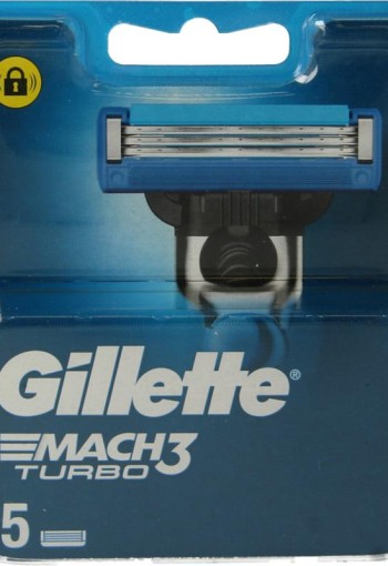 Gillette Mach3 turbo (5 Stuks)