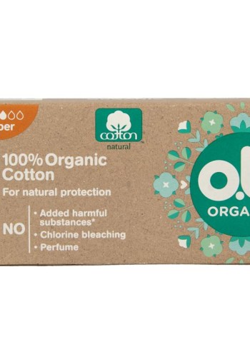 OB Tampons organic super 16 Stuks