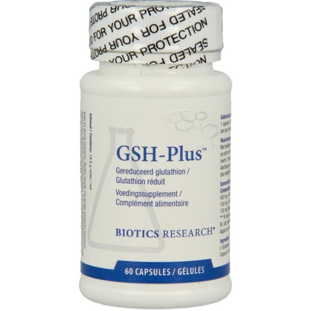 Biotics GSH plus glutathion 150mg (60 Capsules)