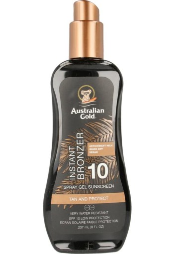 Australian Gold Spray gel met bronzer SPF10 (237 Milliliter)