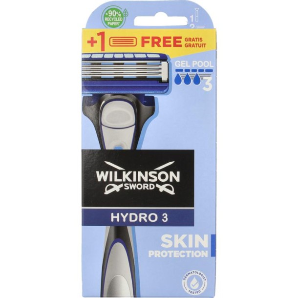 Wilkinson Hydro 3 razor skin protect 1 + 1 (1 Stuks)