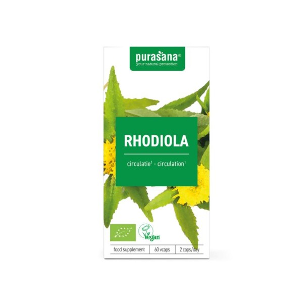 Purasana Rhodiola vegan bio (60 Vegetarische capsules)