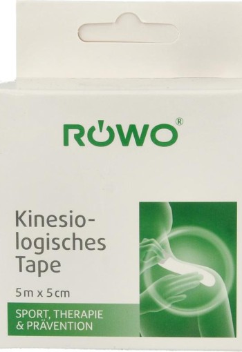 Rowo Kinesiotape zwart 5cmx5m (1 Stuks)