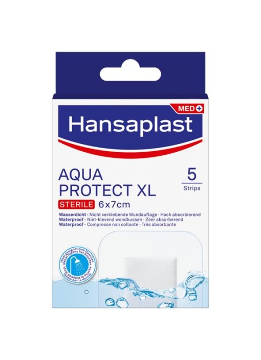Hansaplast Aqua protect antibacterieel XL (5 Stuks)