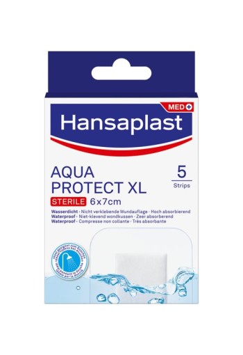 Hansaplast Aqua protect antibacterieel XL (5 Stuks)