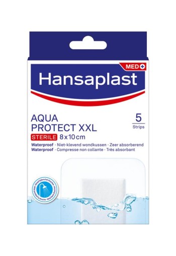 Hansaplast Aqua protect antibacterieel XXL (5 Stuks)