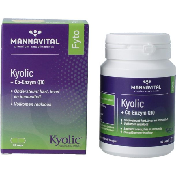 Mannavital Kyolic + co-enzym Q10 (60 Capsules)