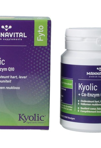 Mannavital Kyolic + co-enzym Q10 (60 Capsules)