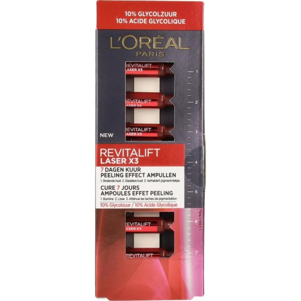 L'Oreal Paris Revitalift Laser X3 Peeling Effect Ampullen (7 Ampullen)