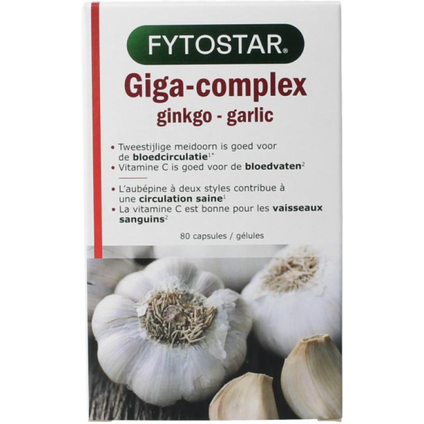 Fytostar Giga complex knoflook (80 Capsules)