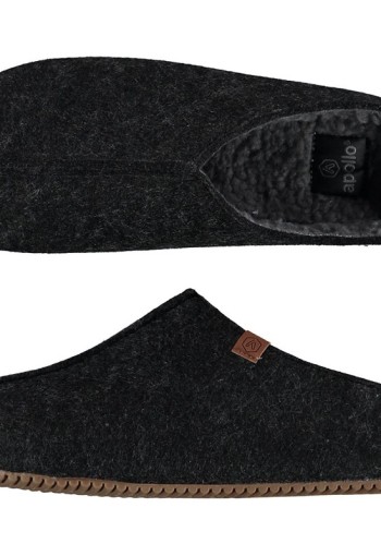 Apollo Zweedse slof antraciet maat 45/46 (1 Paar)