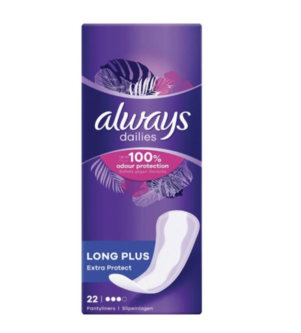 Always Fresh & Protect Long Plus Inlegkruisjes 22s