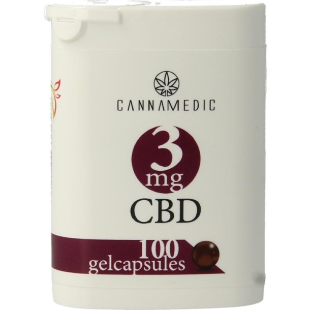 Cannamedic CBD Capsules 3mg (100 Capsules)
