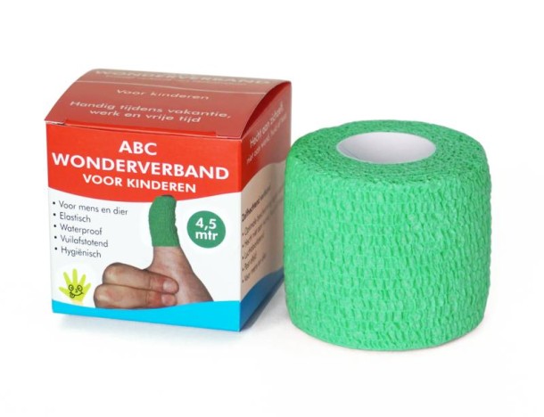ABC Wondverband Wonderverband groen kinderen (1 Stuks)