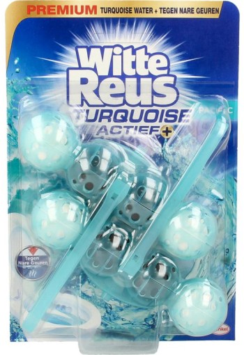 Witte Reus Toiletblok turquoise actief (2 Stuks)