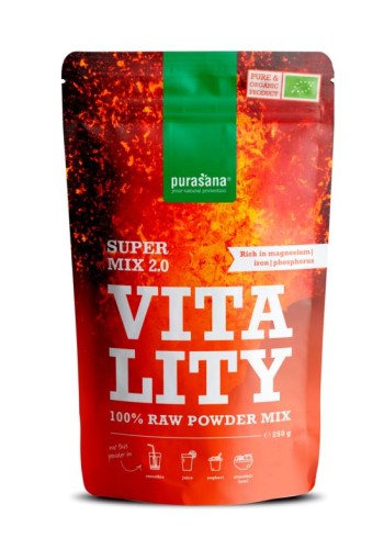 Purasana Vitality mix 2.0 vegan bio (250 Gram)
