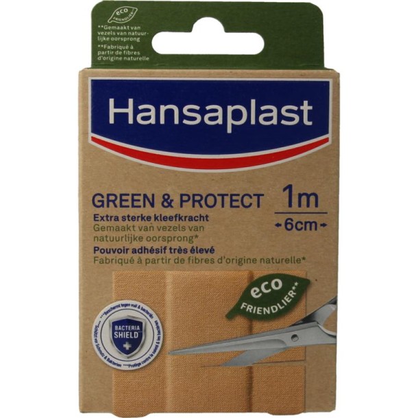 Hansaplast Pleister green & protect 1 meter (1 Stuks)