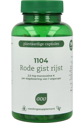AOV 1104 Rode gist rijst extra (90 Vegetarische capsules)