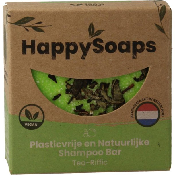 Happysoaps Shampoo bar tea-riffic (70 Gram)