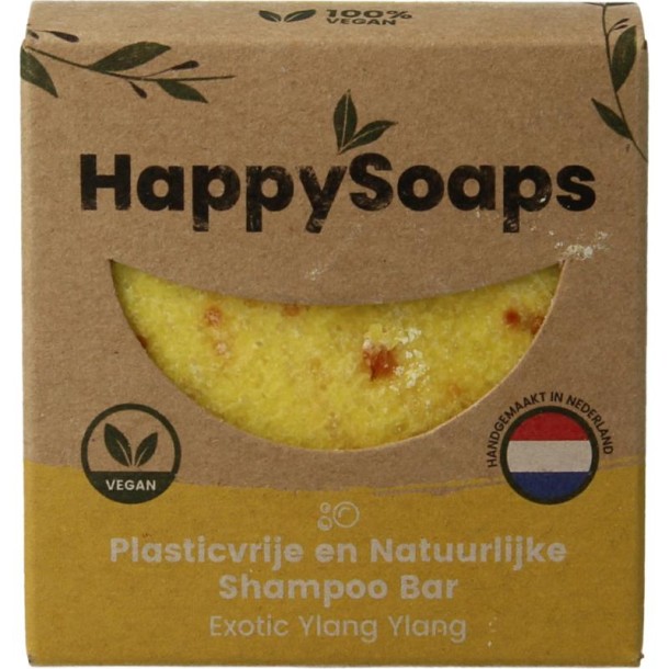 Happysoaps Shampoo bar exotic ylang ylang (70 Gram)