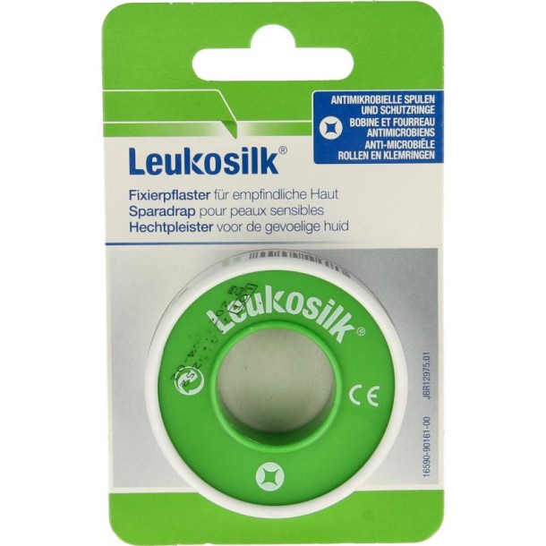 Leukosilk Hechtpleister 1.25cm hangend (1 Stuks)