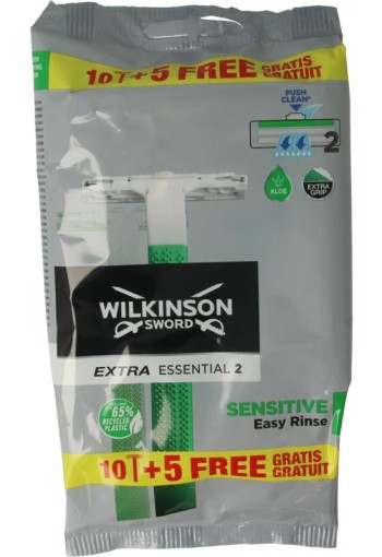 Wilkinson Extra2 sensitive 10 + 5 gratis (15 Stuks)
