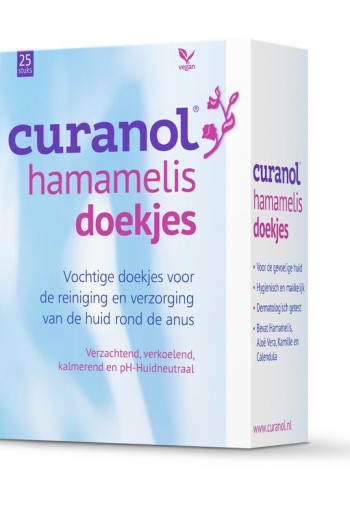 Curanol Hamamelis doekjes (25 Stuks)