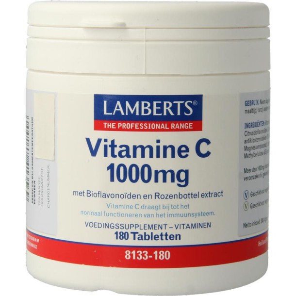 Lamberts Vitamine C 1000mg & bioflavonoiden (180 Tabletten)