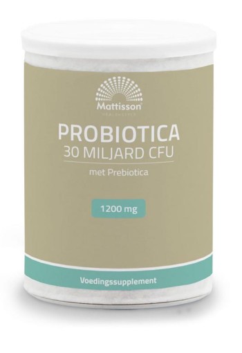 Mattisson Probiotica poeder 30 miljard CFU met prebiotica (125 Gram)
