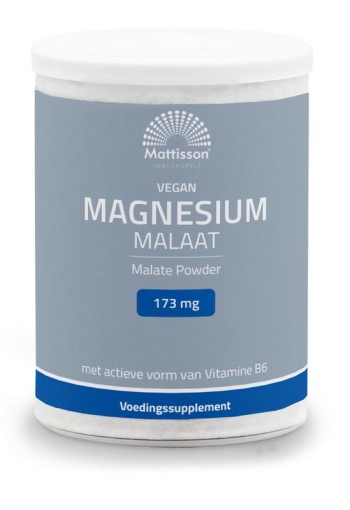 Mattisson Magnesium malaat met actieve vorm vit. b6 (200 Gram)