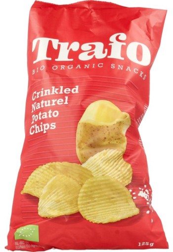 Trafo Ribbelchips gezouten bio (125 Gram)