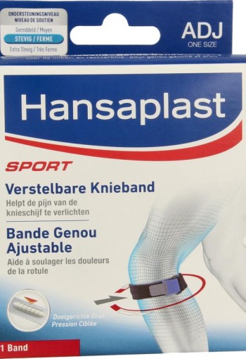 Hansaplast Sport knieband verstelbaar (1 Stuks)