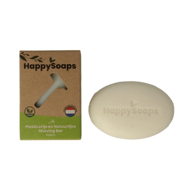 Happysoaps Shaving bar kokos (80 Gram)