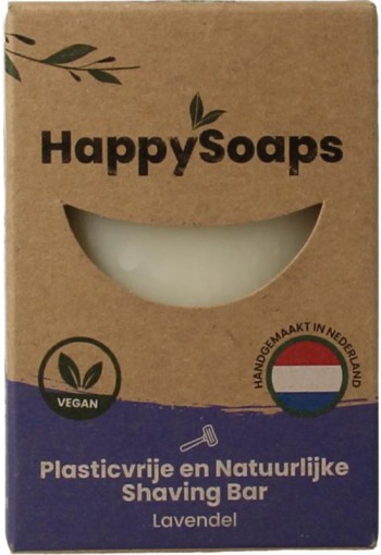 Happysoaps Shaving bar lavendel (80 Gram)