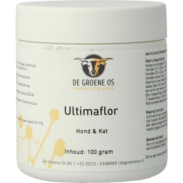 Groene Os Ultimaflor hond/kat (100 Gram)