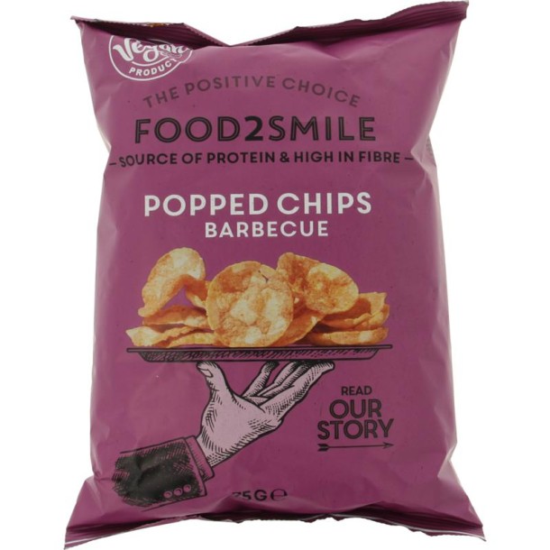 Food2Smile Popped chips barbeque (75 Gram)
