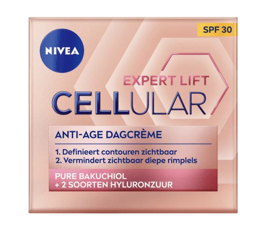 ontbijt opslag operatie NIVEA CELLular 65+ Anti-Age Hyaluron Filler +Elasticity Dagcrème - SPF30 50  ml