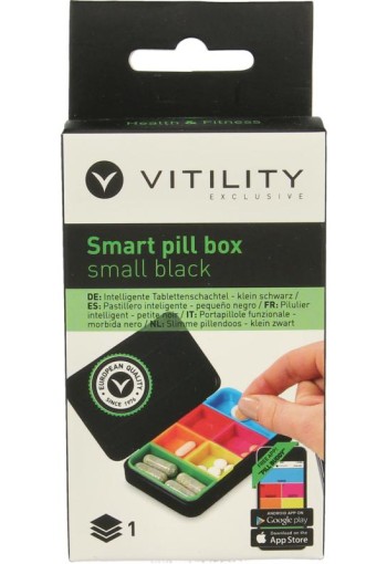 Exclusive Small pill box zwart H&F (1 Stuks)