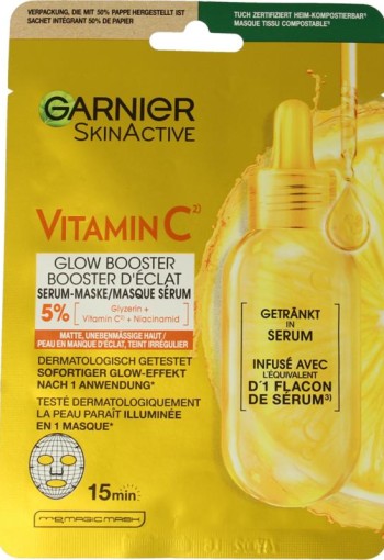 Garnier SkinActive vitamine C sheet mask (28 Gram)