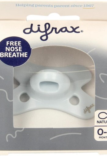 Difrax Fopspeen natural 0-6 maanden assorti (1 Stuks)