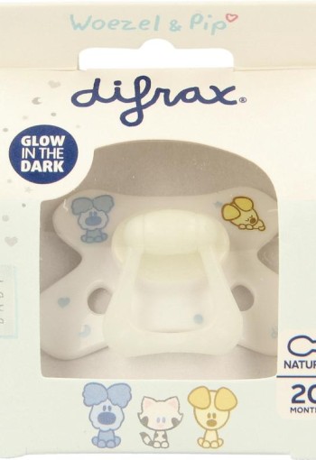 Difrax Fopspeen natural 20+ maanden Woezel & Pip (1 Stuks)