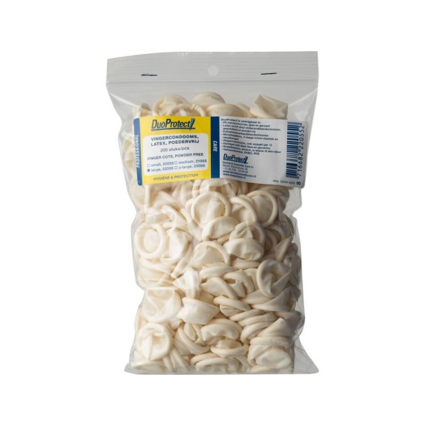 Duoprotect Vingercondoom maat L (200 Stuks)