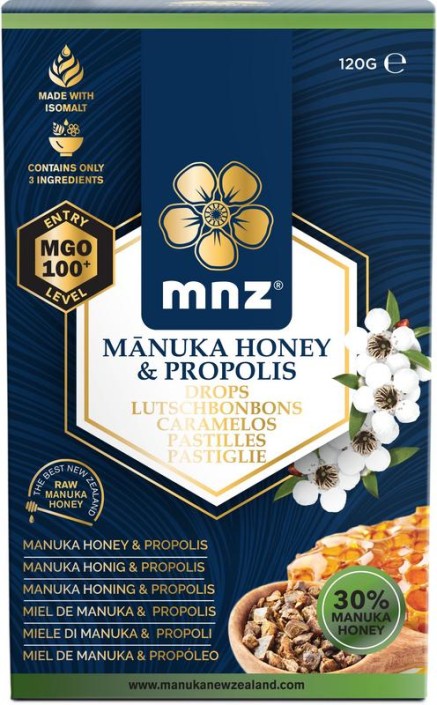 Manuka New Zealand Manuka Honing MGO 100+ pastilles propolis (120 Gram)