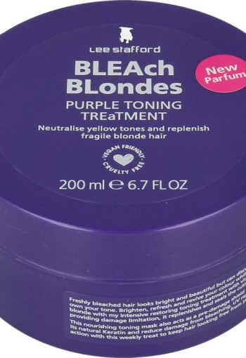 Lee Stafford Bleach blondes purple toning mask (200 Milliliter)